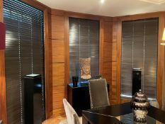 6 x Sets Of Wooden Louvre Blinds - Dimensions Vary, Read Full Description - NO VAT ON HAMMER