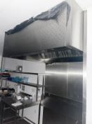 1 x Overhead Extraction Canopy - Dimensions: 155 x 130 cms - CL674 - Location: Telford, TF3