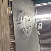1 x Bespoke Metal Wall Signage Consisting Of A Letter 'C' In A Large Circle - CL674 - Ref: C -
