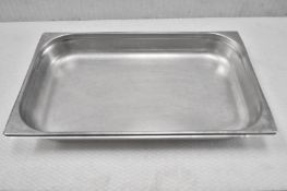 10 x Stainless Steel Gastronorm Trays - Dimensions: L53 x W32 cm - Recently Removed From a