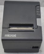 1 x Epson TM-T88IV Receipt Printer - Recently Removed From A Commercial Restaurant Environment -
