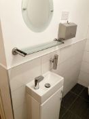Contents Of 1 x Office Bathroom Including Toilet And Basin - To Be Removed From A Executive Office