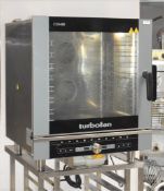 1 x Blue Seal Turbofan 7 Grid Touch Control Combi Oven with Auto Wash - Model EC40D7 - 2019 Year