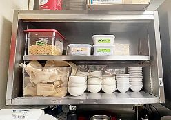 1 x Commercial Stainless Steel Wall-Mounted 2-Tier Storage Unit - Dimensions To Follow - Ref: MAN119
