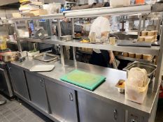 1 x Stainless Steel Commercial Prep Table - Dimensions To Follow - Ref: MAN105 - CL677 - Location: