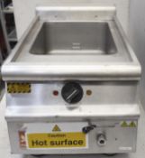 1 x Stainless Steel Falcon Dominator Plus Bain Marie - Store up to 20 Litres of Food - Dimensions: