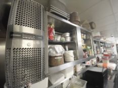 1 x Bank Of Stainless Steel Wall Storage - Ref: MAN125 - CL677 - Location: London