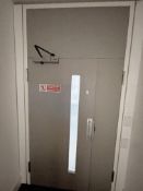 1 x Internal Door With Top Panel, Side Panel And Closer - Ref: ED204