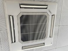 1 x MITSUBISHI Air Conditioning Ceiling Unit With Control Panel - Inverter Not Included - Ref: