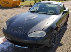 1 x 2001 Matt Black Mazda MX5 Mk2.5 Drift Car - Ref: T5 - CL682 - Location: Bedford NN29