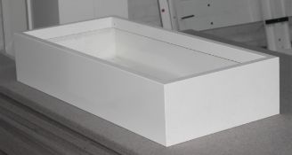 4 x Indoor Metal Planters Suitable For Offices and Other Commercial Environments  - Dimensions to