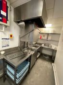 1 x Hobart Bar Aid Passthrough Dishwasher With Inlet and Outlet Tables - Dimensions: H x W x D cms -