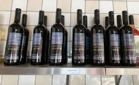 14 x Bottles of ALMA DE VID Tempranillo Cabernet Sauvignon Wine - 75c - Unused Sealed Stock - Ref: