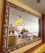 1 x Large Wall Mirror With Ornate Gold Frame -Ref: BK143 - CL686 -