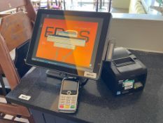 1 x VariPos Touch Screen Epos System With Star Receipt Printer, Powervar 15 UPS and Payment Terminal
