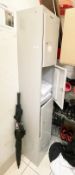 1 x Bisley 4-Door Locker  / Janitors Closet - Supplied Open Without Keys - Ref: FPSD187 - CL686 -
