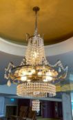 1 x Exquisite Chandelier - Approx Drop 270 cms - Ref: BK124 - CL686 - Location: Altrincham