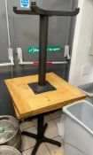 2 x Bistro Dining Tables - Ref: FPSD100 - CL686 - Location: Altrincham WA14 Supplied as shown in our