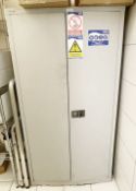 1 x 2-Door Bisley Locker  / Janitors Closet - Supplied Open Without Keys - Ref: FPSD - CL686 -