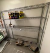 1 x Commercial Kitchen Wire Shelving Unit -Ref: BK221 - CL686 -