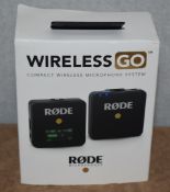 1 x Rode Wireless Go - Compact Wireless Microphone System - RRP £185 - Includes Original Box and