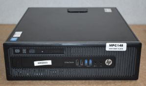 1 x HP Elite Desk 800 G1 SFF Desktop PC - Features an Intel i7-4770 3.4Ghz Quad Core Processor,