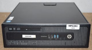 1 x HP Elite Desk 800 G1 SFF Desktop PC - Features an Intel i7-4770 3.4Ghz Quad Core Processor, 10gb