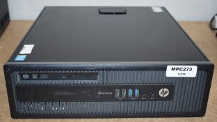1 x HP Elite Desk 800 G1 SFF Desktop PC - Features an Intel i7-4770 3.4Ghz Quad Core Processor,