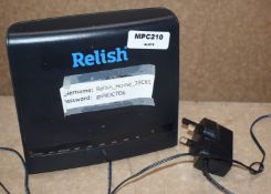 1 x Relish Comms8 VH510B Wireless Wi-Fi Broadband Router Powered By Verve Connect - Ref: MPC210 P1 -