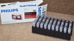 10 x Philips Mini Cassette Tapes - Suitable For Analog Pocket Memos and Desktops - 30 Minute