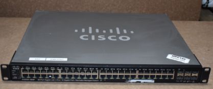 1 x Cisco SG500X-48MP 48-Port Gig Max PoE + 4-Port 10-Gig Stackable Managed Switch - RRP £2,499 -