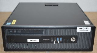 1 x HP Elite Desk 800 G1 SFF Desktop PC - Features an Intel i7-4770 3.4Ghz Quad Core Processor,