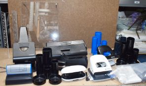 1 x Assorted Collection of Office Stationery - Includes Hole Punches, Desk Organisers, Stapler,