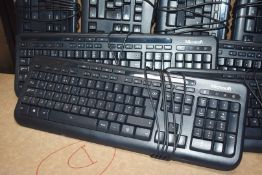 15 x Microsoft Wired USB Computer Keyboards - Ref: MPC108 P1 - CL678 - Location: Altrincham WA14This