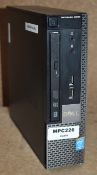 1 x Dell Optiplex 9020 Small Form Fact Desktop Computer - Features an Intel i5-4590S Quad Core