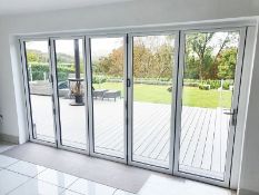 1 x Slide And Fold Bi Fold Doors Including Frames - CL685 - Location: Blackburn BB6 - NO VAT On