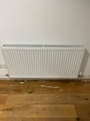 4 x Central Heating Radiators 120(W) x 60cm(H) - To Be Removed From An Executive Office