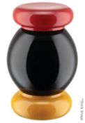 1 x ALESSI Designer Salt, Pepper and Spice Mill Grinder In BLACK - Original Price £75.00 -