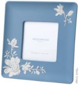 1 x WEDGWOOD Magnolia Blossom Jasper Photo Frame - Frame Dimensions: 18 x 18cm - Original RRP £
