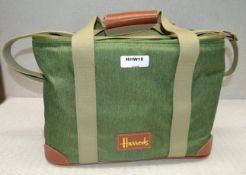 1 x Harrods Cool Bag - Dimensions: W38 x D25 x H28cm - Ref: HHW18/JUL21/PAL-B - CL011 - Location: