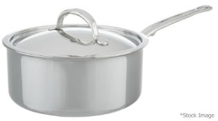 1 x HESTAN Italian-Made Covered Saucepan - 2.8-Litre / 20cm - Original RRP £299.00 - Ref: HHW156/