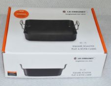 1 x LE CREUSET Cast Iron 26cm Square Roasting Pan - Original RRP £94.95 - Unused Boxed Stock
