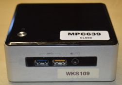 1 x Intel NUC Mini PC Featuring Intel i5 Processor, 8GB DDR3 Ram and 240GB M.2 SSD Hard Drive -