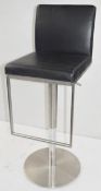 1 x Professional Gas Lift Salon Chair In Black - Dimensions: Height 84-108cm / Width 37 x Depth 42cm