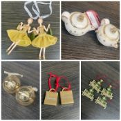 1 x Assortment Of Luxury Christmas Tree Decorations - Brand New - CL987 - Ref: HRX191  - Location: