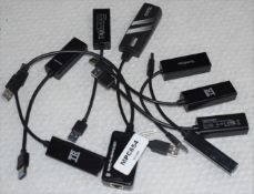 9 x USB to Gigabit Ethernet Adaptor - Includes USB 3.0 and USB 2.0 - Ref: MPC654 CA - CL678 -
