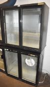 2 x Backbar Double Door Bottle Coolers - Ref: GCA141 WH5 - CL011 - Location: Altrincham WA14These