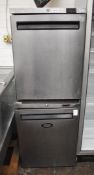 2 x Stainless Steel Undercounter Single Door Freezers - Ref GCA144 - CL011 - Location: Altrincham