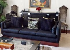 1 x Three Seater Upholstered Sofa -  Removed From An Exclusive Property In Bowdon - CL691 - NO VAT O