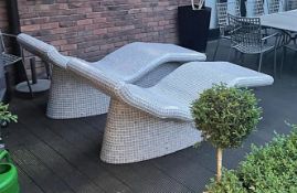 2 x Heated Sun Lounge Chairs - Brand New / Unused - Original Price £8,000 - CL636 - Location: